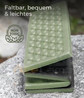Foldable Insulated Seat Pad, 40 x 30 x 1 cm, Green