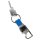 munkees Keychain with 3 functions, carabiners, LED, bottle opener, blue, 1104 &ndash; with printed price &euro; 6,99