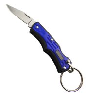 munkees Folding Knife III Keychain, Stainless Steel...