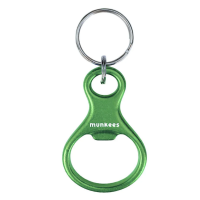 munkees Figure-8 Keychain with Bottle Opener, Aluminium...