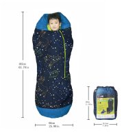 AceCamp Kids Glow-in-the-Dark Mummy Sleeping Bag