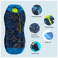 AceCamp Kids Glow-in-the-Dark Mummy Sleeping Bag