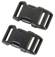 Side-release Buckle in 20/25/38/50 mm, Black, Plastic