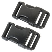 Side-release Buckle in 20/25/38/50 mm, Black, Plastic
