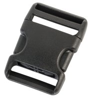 Side-release Buckle in 20/25/38/50 mm, Black, Plastic