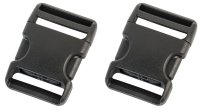 Side-release Buckle in 20/25/38/50 mm, Black, Plastic
