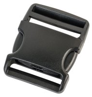 Side-release Buckle in 20/25/38/50 mm, Black, Plastic