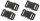 Side-release Buckle in 20/25/38/50 mm, Black, Plastic