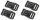 Side-release Buckle in 20/25/38/50 mm, Black, Plastic
