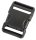 Side-release Buckle in 20/25/38/50 mm, Black, Plastic