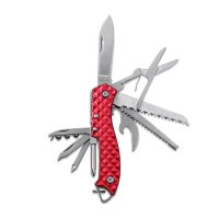 Pocket Knife METALL Red &ndash; with printed price &euro; 14,99