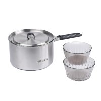 Antarcti Stainless Steel Pot 1.5 L (incl. 2 Tritan Bowls)