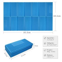 AceCamp Foldable Double Sleeping Mat, 1060 x 1860 x 8 mm