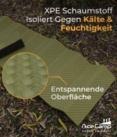 Portable Pad 186 x 56 x 1 cm, Green