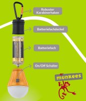 LED Lamp With 6 LEDs - orange  &ndash; without printed price