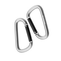 Carabiner D-Shape - &Oslash; 6 x 60 mm (2 pcs) &ndash; without printed price