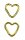 Mini Heart Carabiner Gold - 2pcs &ndash; without printed price