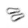 Carabiner Pear Shape &ndash; &Oslash; 5 x 50 mm - 2pcs &ndash; without printed price