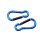 Carabiner Pear Shape &ndash; &Oslash; 6 x 60 mm - 2pcs &ndash; without printed price