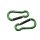 Carabiner Pear Shape &ndash; &Oslash; 6 x 60 mm - 2pcs &ndash; without printed price