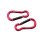 Carabiner Pear Shape &ndash; &Oslash; 6 x 60 mm - 2pcs &ndash; without printed price