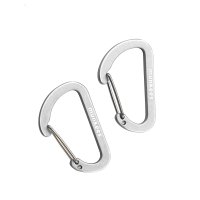 Flat Wire Gate Carabiner &Oslash; 4 x 40 mm &ndash; without printed price