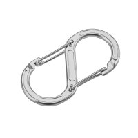 munkees S-Form Karabiner mit Drahtschnapper &ndash; ohne Preisaufdruck