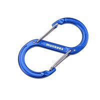 munkees S-Form Karabiner mit Drahtschnapper &ndash; ohne Preisaufdruck