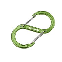munkees S-Form Karabiner mit Drahtschnapper &ndash; ohne Preisaufdruck