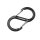 munkees S-Form Karabiner mit Drahtschnapper &ndash; ohne Preisaufdruck