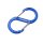 munkees S-Form Karabiner mit Drahtschnapper &ndash; ohne Preisaufdruck