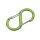 munkees S-Form Karabiner mit Drahtschnapper &ndash; ohne Preisaufdruck