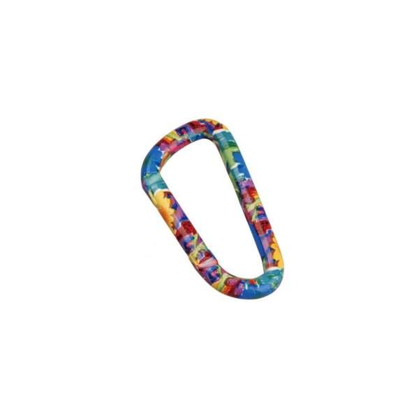 Carabiner 8 x 80 mm Flower colored &ndash; without printed price