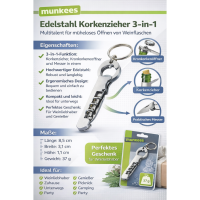 3-function Corkscrew opener Stainless &ndash; without printed price