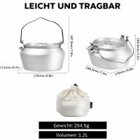 Nimbus Aluminium Kettle 1.2 L