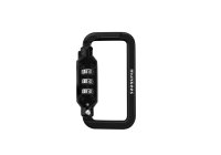 munkees Combination Lock Carabiner, SQUARE, Black/Green &ndash; with printed price &euro; 8,99