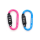 munkees Combination Lock Carabiner, D-shape, Magenta/Blue &ndash; with printed price &euro; 9,99