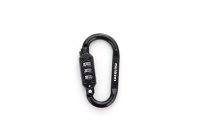 munkees Combination Lock Carabiner, D-shape, Black/Green &ndash; with printed price &euro; 9,99