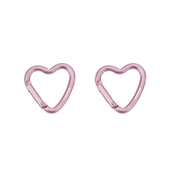 Mini Heart Carabiner Pink - 2pcs &ndash; with printed price &euro; 6,99