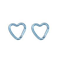 Mini Heart Carabiner Blue - 2pcs &ndash; with printed...