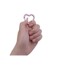 Mini Heart Carabiner Pink - 2pcs &ndash; without printed...