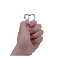 Mini Heart Carabiner Blue - 2pcs &ndash; without printed...