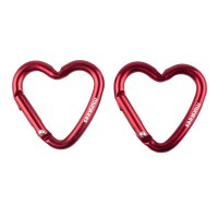 Mini Heart Carabiner Red- 2pcs &ndash; with printed price...