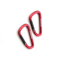Carabiner D-Shape - &Oslash; 5 x 50 mm (2pcs) &ndash; with printed price &euro; 5,99
