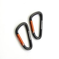 Carabiner D-Shape - &Oslash; 5 x 50 mm (2pcs) &ndash; with printed price &euro; 5,99