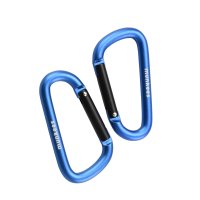 Carabiner D-Shape - &Oslash; 6 x 60 mm (2 pcs) &ndash; with printed price &euro; 5,99