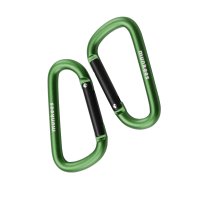 Carabiner D-Shape - &Oslash; 6 x 60 mm (2 pcs) &ndash; with printed price &euro; 5,99
