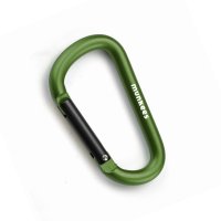 Carabiner D-Shape - &Oslash; 8 x 80 mm &ndash; with...