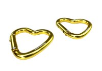 Mini Heart Carabiner Gold - 2pcs &ndash; with printed price &euro; 6,99