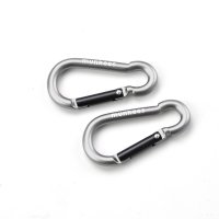 Carabiner Pear Shape &ndash; &Oslash; 5 x 50 mm - 2pcs &ndash; with printed price &euro; 5,99